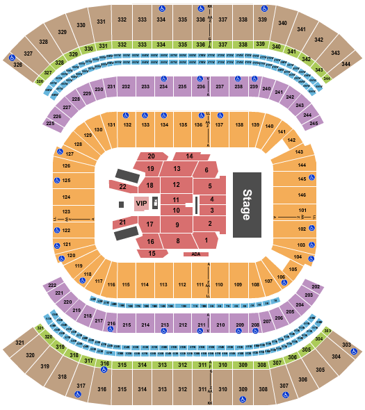 Nissan Stadium CMA Music Festival Seating Chart